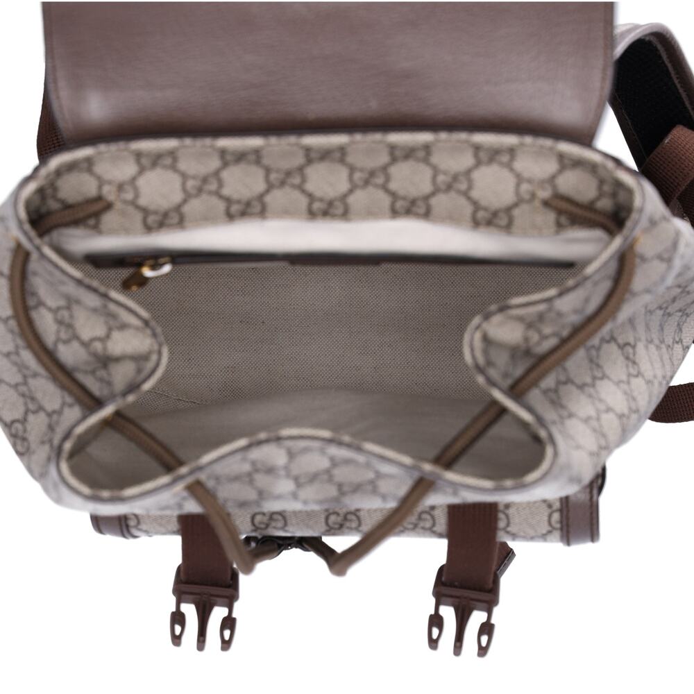 GUCCI Ophidia GG Supreme Backpack 792114 Light Brown PVC Leather - Picture 8 of 8